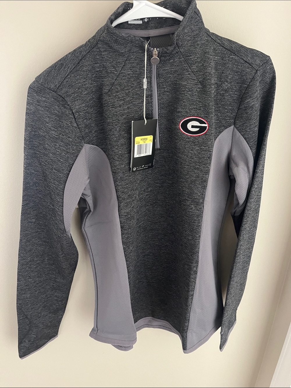 Nike Golf Dri-FIT Heathered Dark Gray Quarter-Zip Pullover